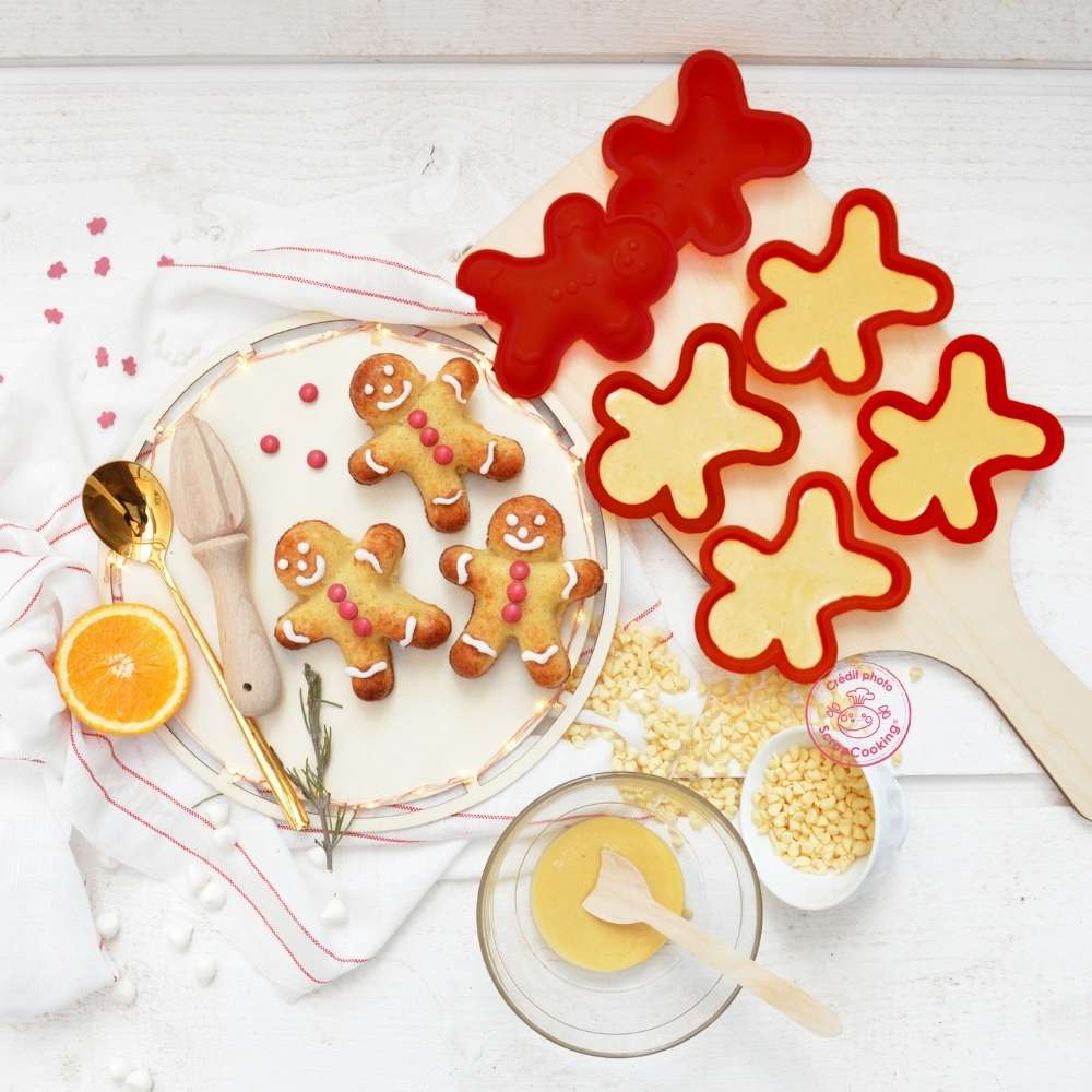 Moule silicone Bonhomme pain d'épices x6 - Ookies