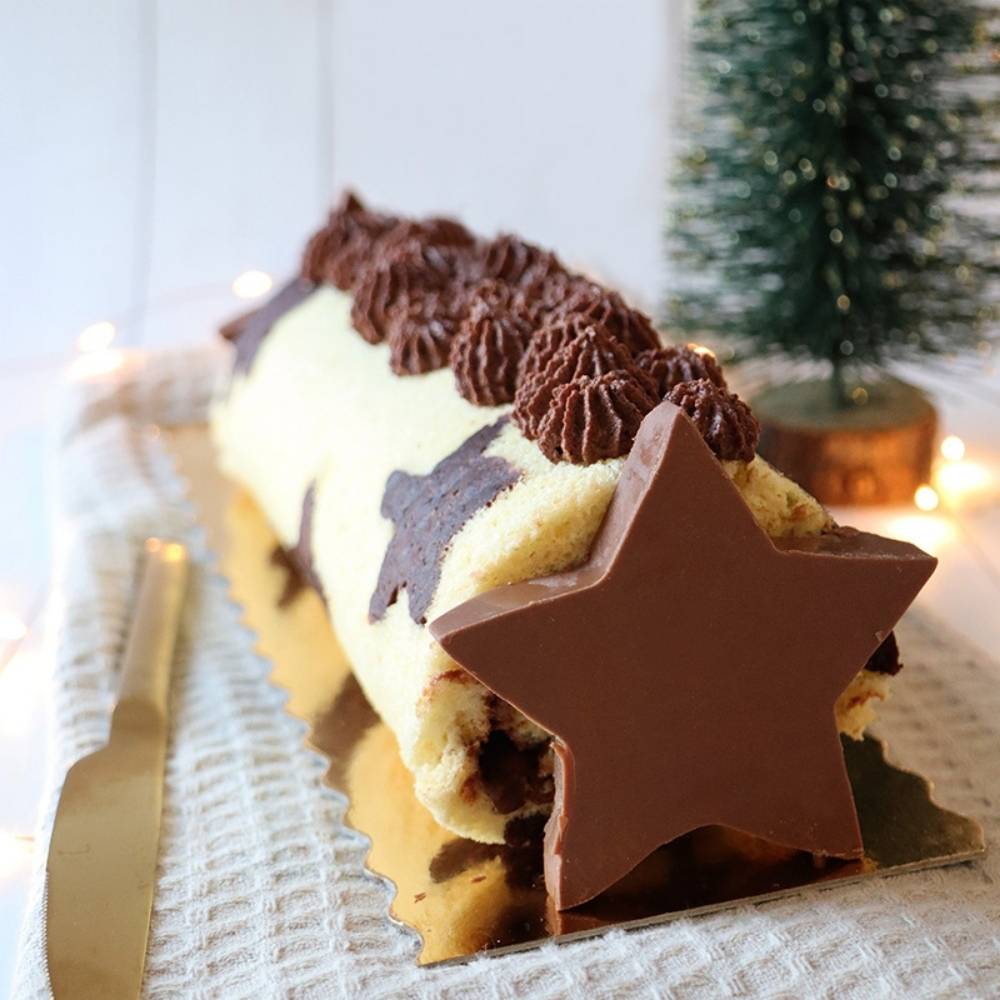 Box Bûche Noël roulée étoilée - Ookies