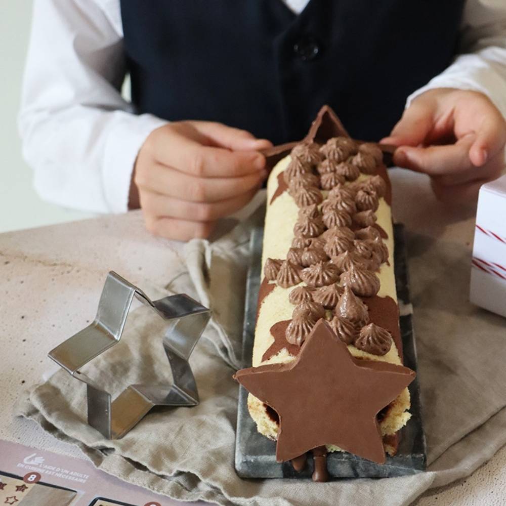Box Bûche Noël roulée étoilée - Ookies
