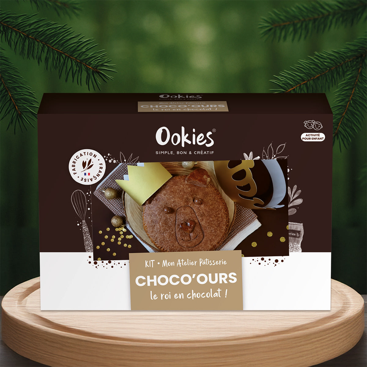 Box Galette des rois ourson chocolat - Ookies