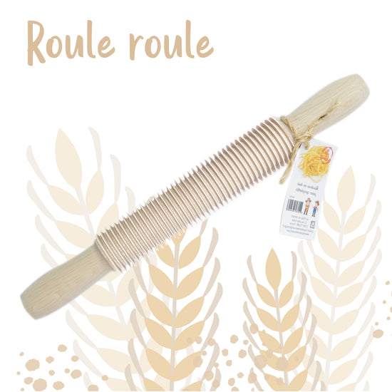 Rouleau en bois découpe Spaghettis - Ookies