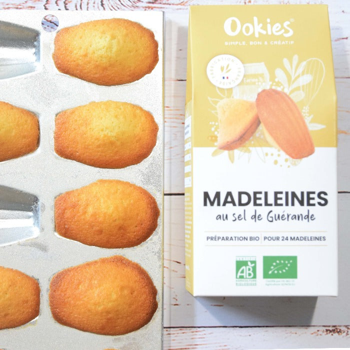 Madeleines au Sel de Guérande <br>Préparation pour gâteau bio</br> - Ookies
