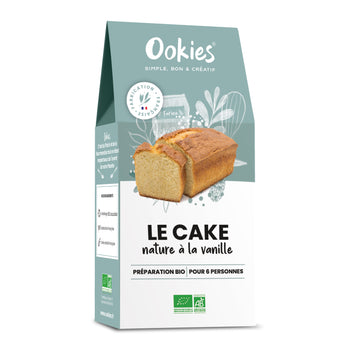 Le Cake Nature à la Vanille<br>Préparation pour gâteau bio</br> - Ookies
