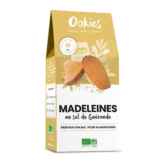 Madeleines au Sel de Guérande <br>Préparation pour gâteau bio</br> - Ookies