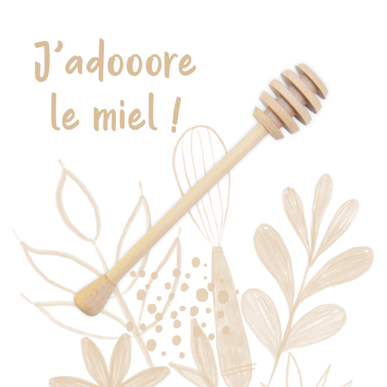 cuillere à miel en bois